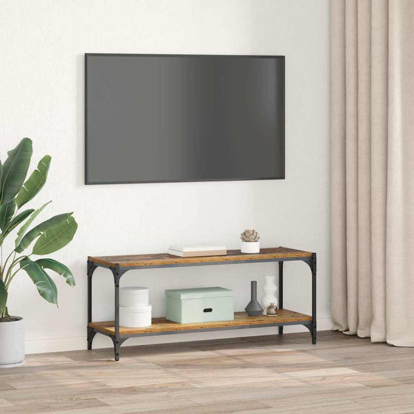 TV-Schrank Altholz & Eisen 100x33x41cm