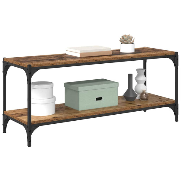 TV-Schrank Altholz & Eisen 100x33x41cm