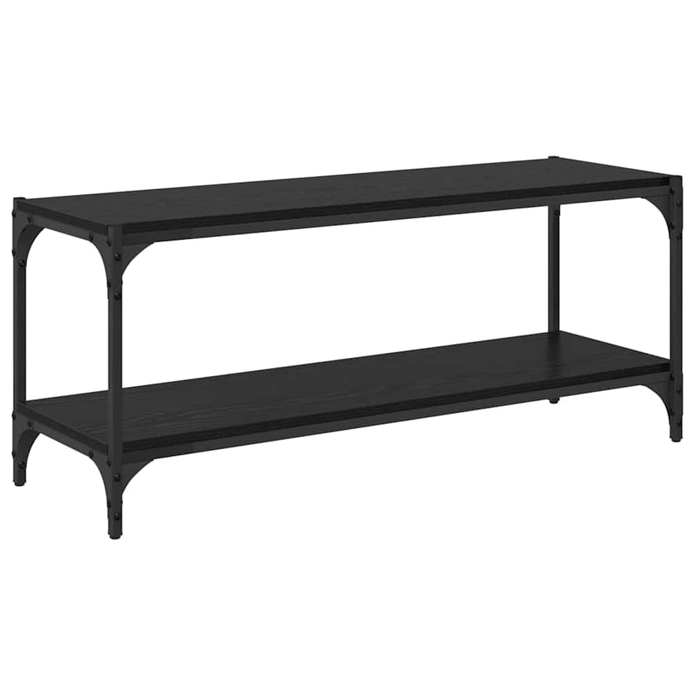 TV-Schrank Schwarz Eichen-Optik 100 cm