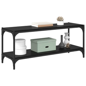 TV-Schrank Schwarz Eichen-Optik 100 cm