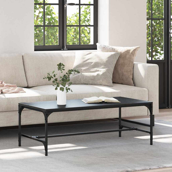 Couchtisch Schwarz Eiche 100x50 cm