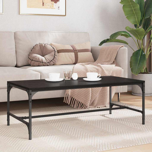 Couchtisch Schwarz Eiche 100x50 cm