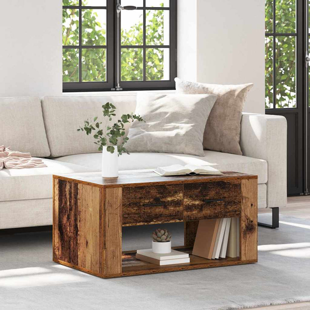 Couchtisch Altholz mit Schubladen