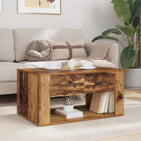 Couchtisch Altholz mit Schubladen