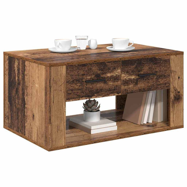 Couchtisch Altholz mit Schubladen