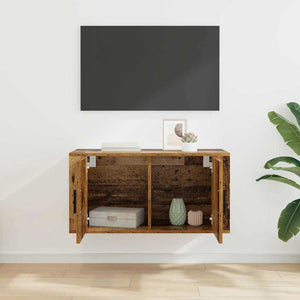 Wandmontiertes TV-Regal Altholz 80cm