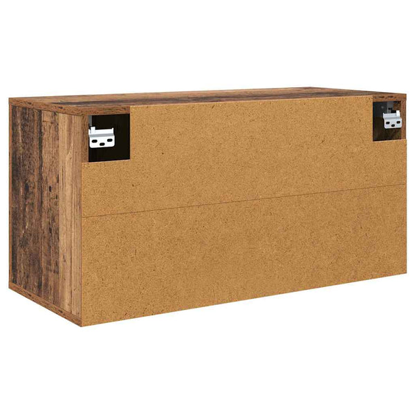 Wandmontiertes TV-Regal Altholz 80cm