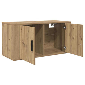 Wandmontiertes TV-Regal Artisan-Eiche 80cm