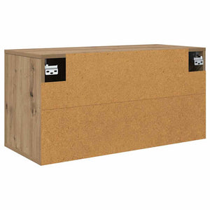 Wandmontiertes TV-Regal Artisan-Eiche 80cm