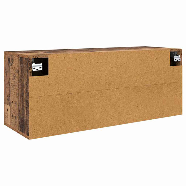 Wandmontiertes TV-Regal Altholz 100cm