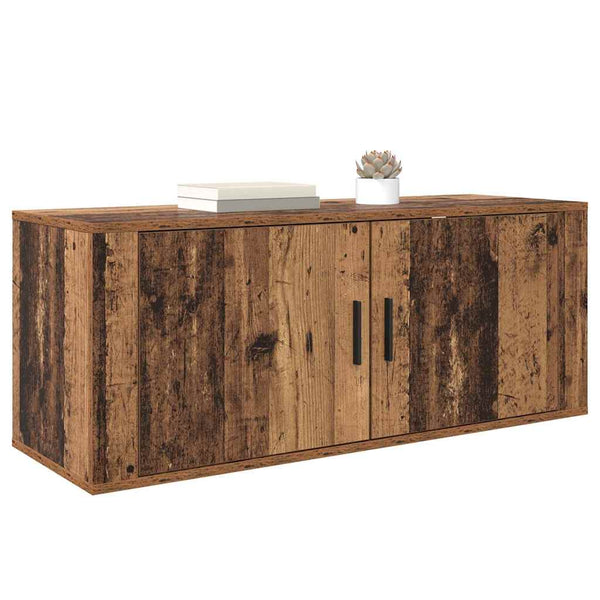 Wandmontiertes TV-Regal Altholz 100cm