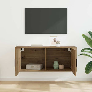 Wandmontiertes TV-Regal Artisan Eiche 100cm