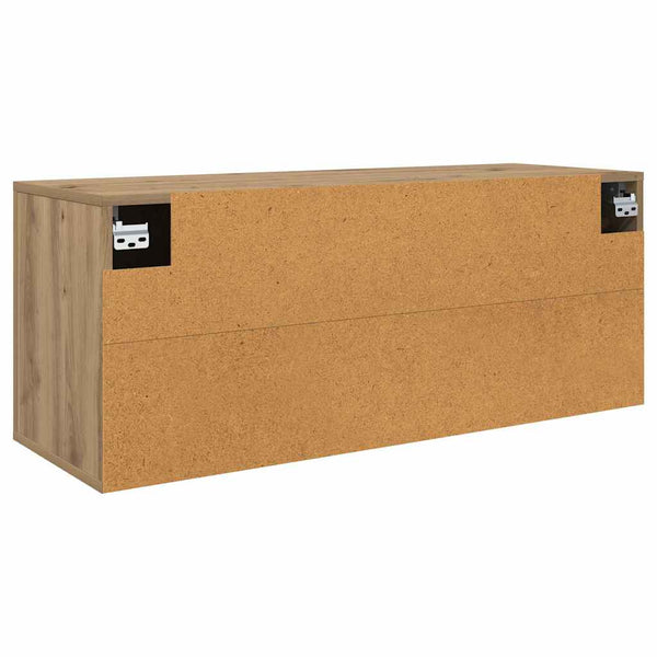Wandmontiertes TV-Regal Artisan Eiche 100cm