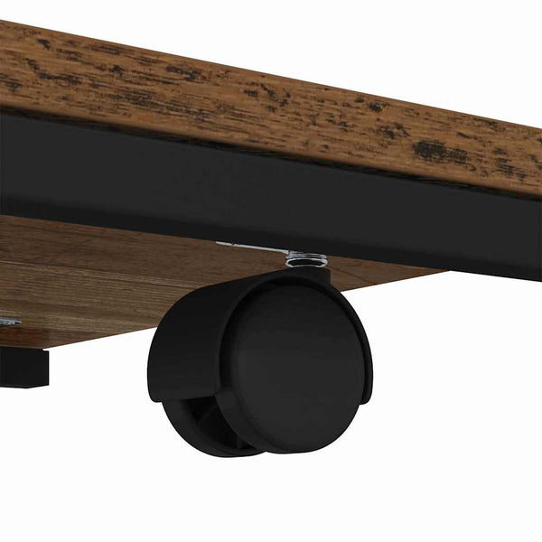 Beistelltisch mit Regal, Altholz-Optik