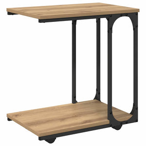 Beistelltisch Artisan Eiche Rollen 50x35x55.5cm