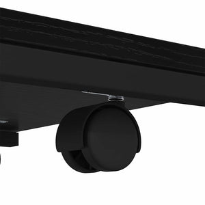 Beistelltisch Schwarz Eichen-Optik mit Regal