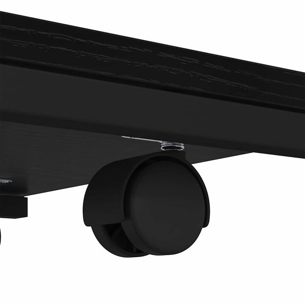 Beistelltisch Schwarz Eichen-Optik mit Regal