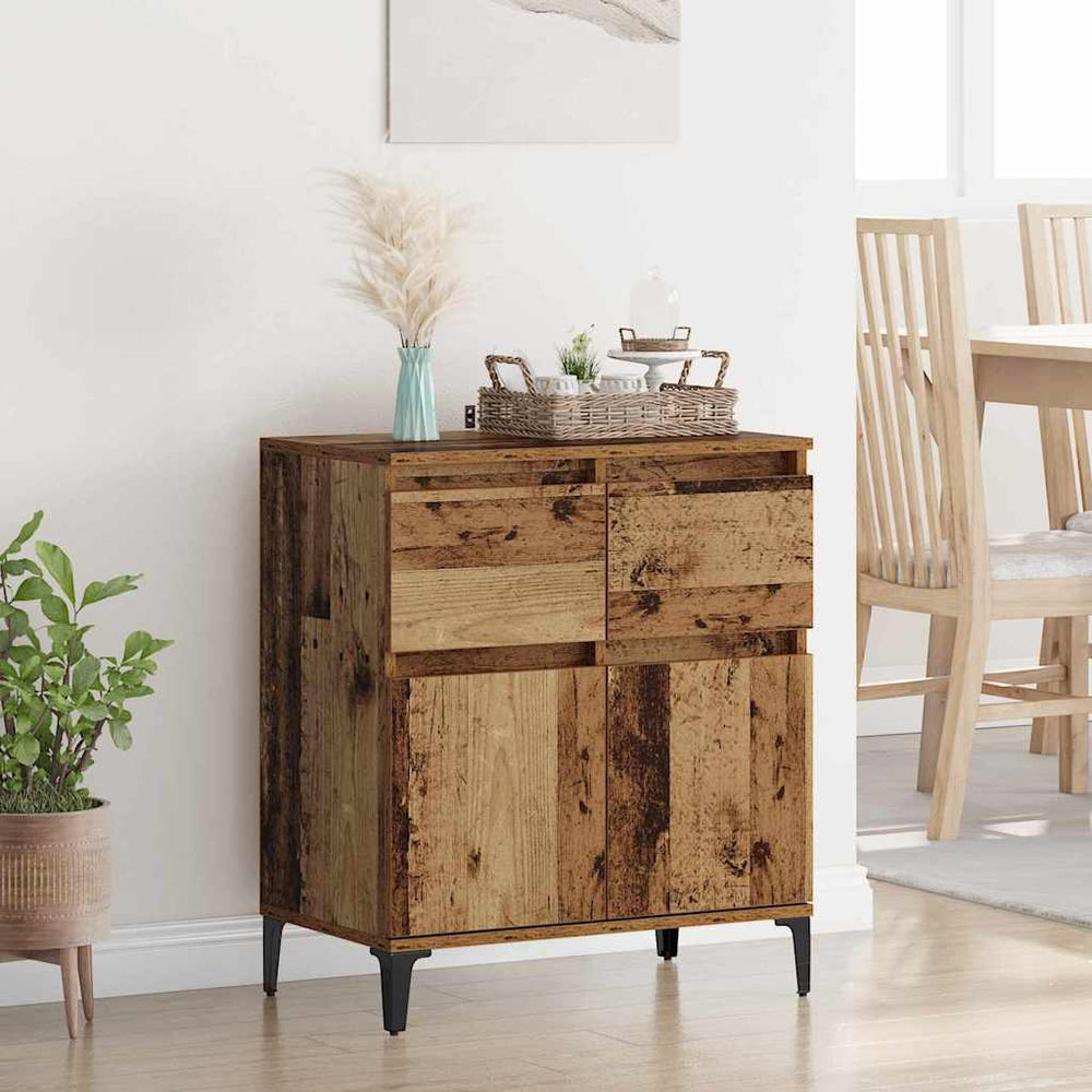Sideboard Altholz & Eisen 60x35x70cm