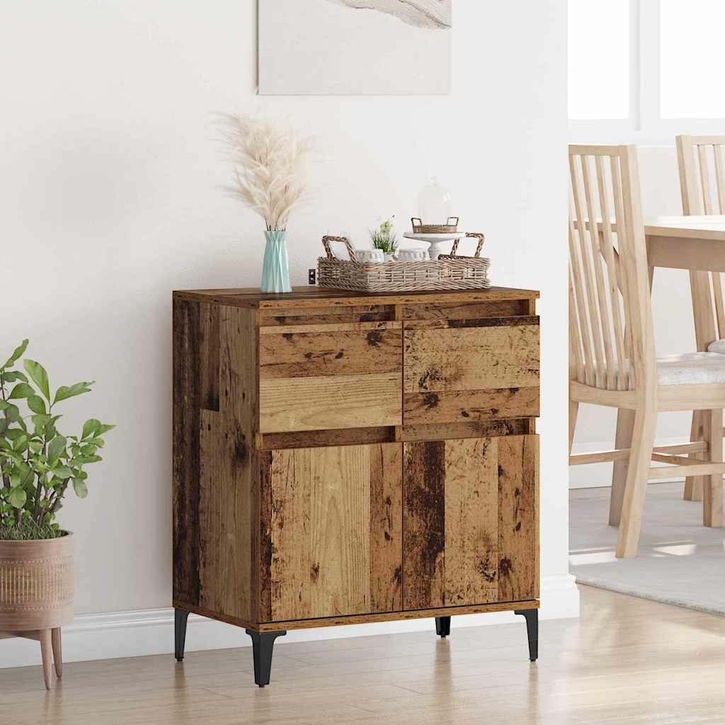 Sideboard Altholz & Eisen 60x35x70cm
