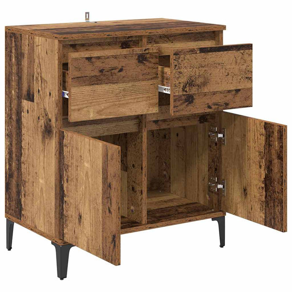 Sideboard Altholz & Eisen 60x35x70cm