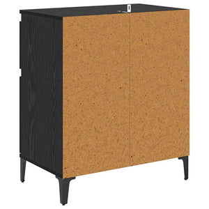 vidaXL Sideboard with Drawers Black Oak Look 60 x 35 x 70 cm