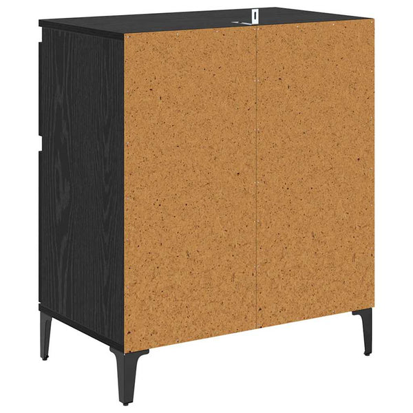 vidaXL Sideboard with Drawers Black Oak Look 60 x 35 x 70 cm