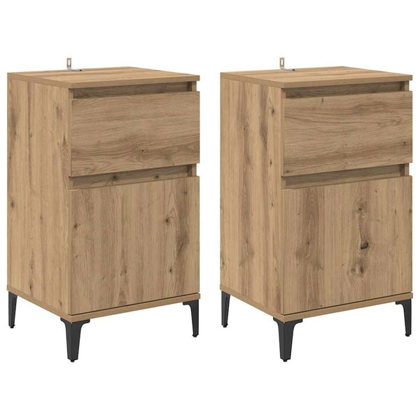 Nachttisch 2er-Set Artisan Eiche