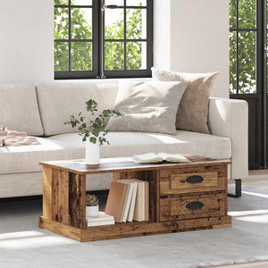Couchtisch Altholz mit Schubladen