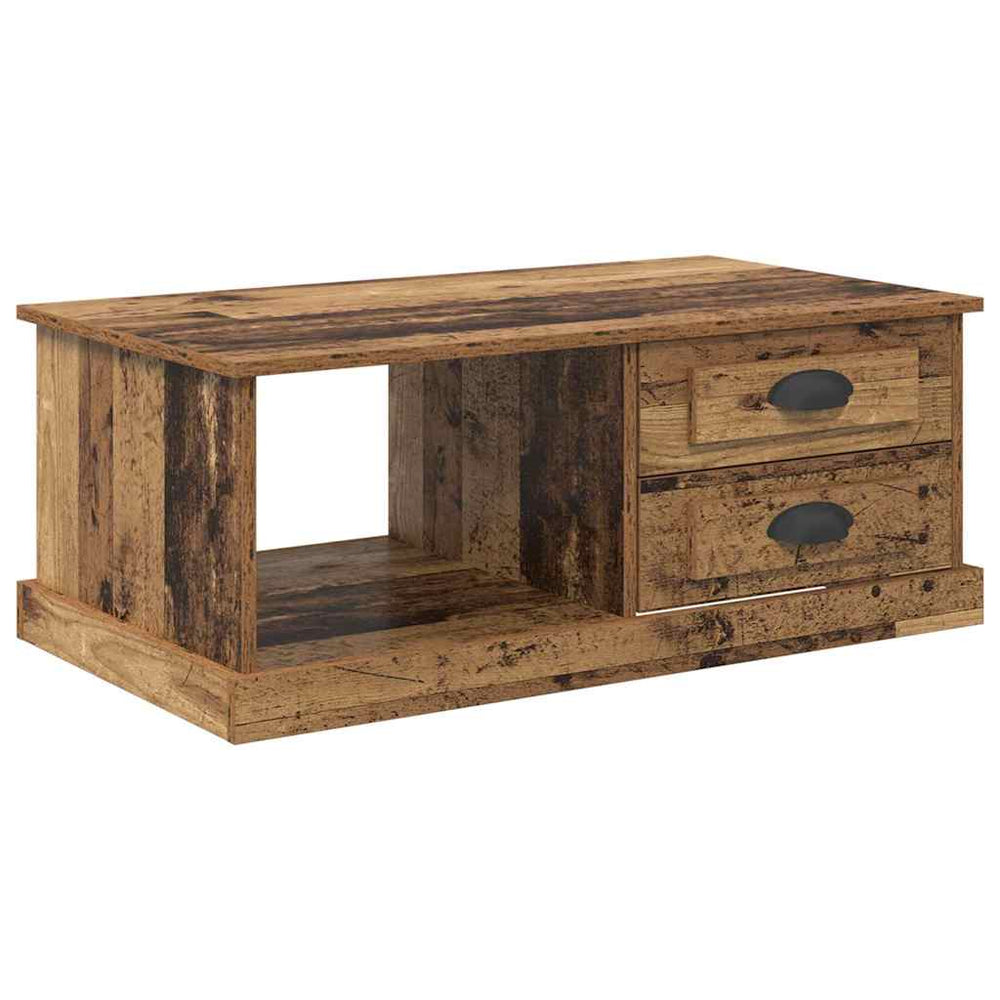 Couchtisch Altholz mit Schubladen