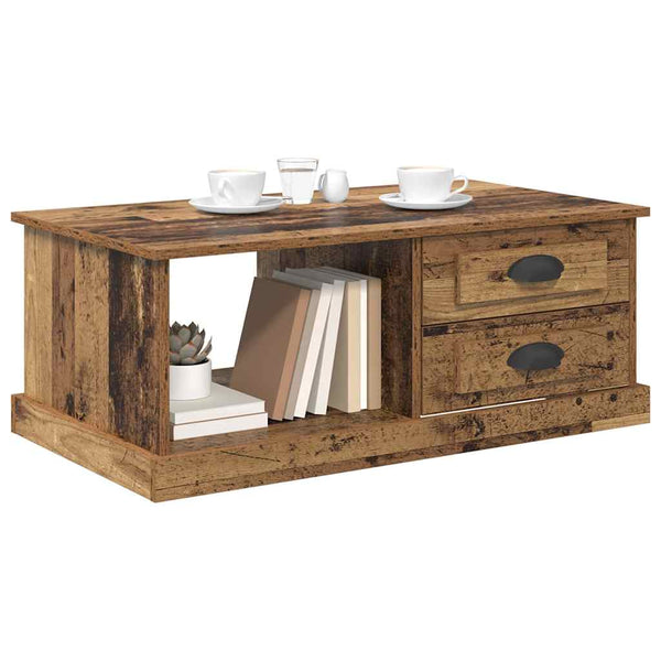 Couchtisch Altholz mit Schubladen