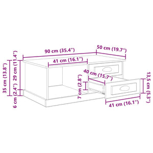 Couchtisch Artisan Eiche 90x50 cm