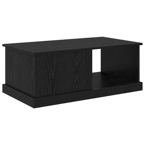 Couchtisch Schwarz Eichenoptik 90x50 cm