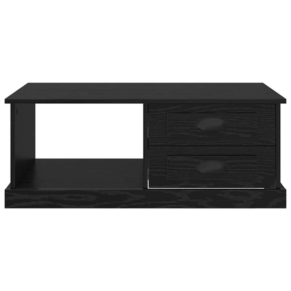 Couchtisch Schwarz Eichenoptik 90x50 cm