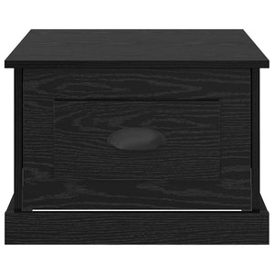 Schwarzer Couchtisch Eichenoptik 50x50 cm