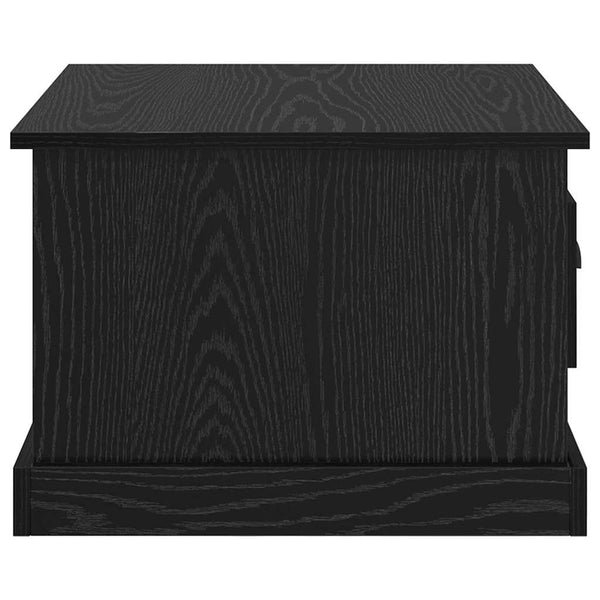 Schwarzer Couchtisch Eichenoptik 50x50 cm