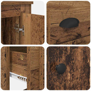 Highboard Altholz 60x35,5x103,5cm