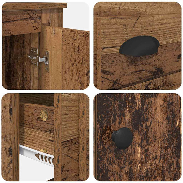 Highboard Altholz 60x35,5x103,5cm