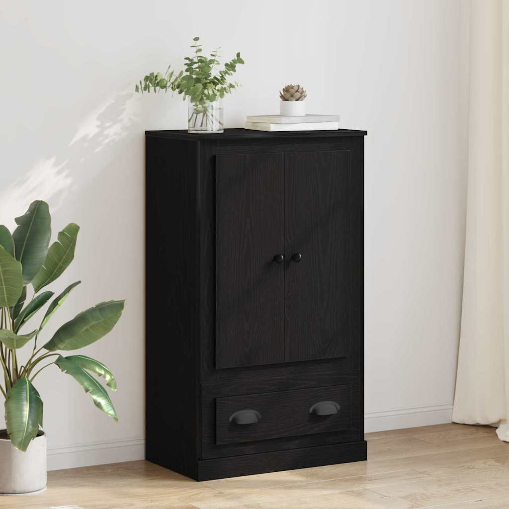 Highboard Schwarz Eichen-Optik, 60 cm