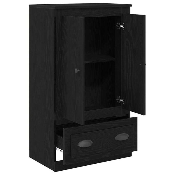 Highboard Schwarz Eichen-Optik, 60 cm