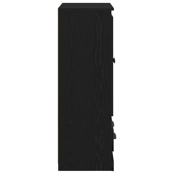 Highboard Schwarz Eichen-Optik, 60 cm