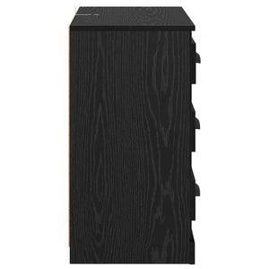 Schwarzes Sideboard Eichen-Optik 70 cm