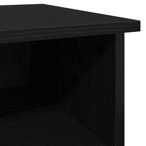 Schwarzes Sideboard Eichenoptik, 100 cm