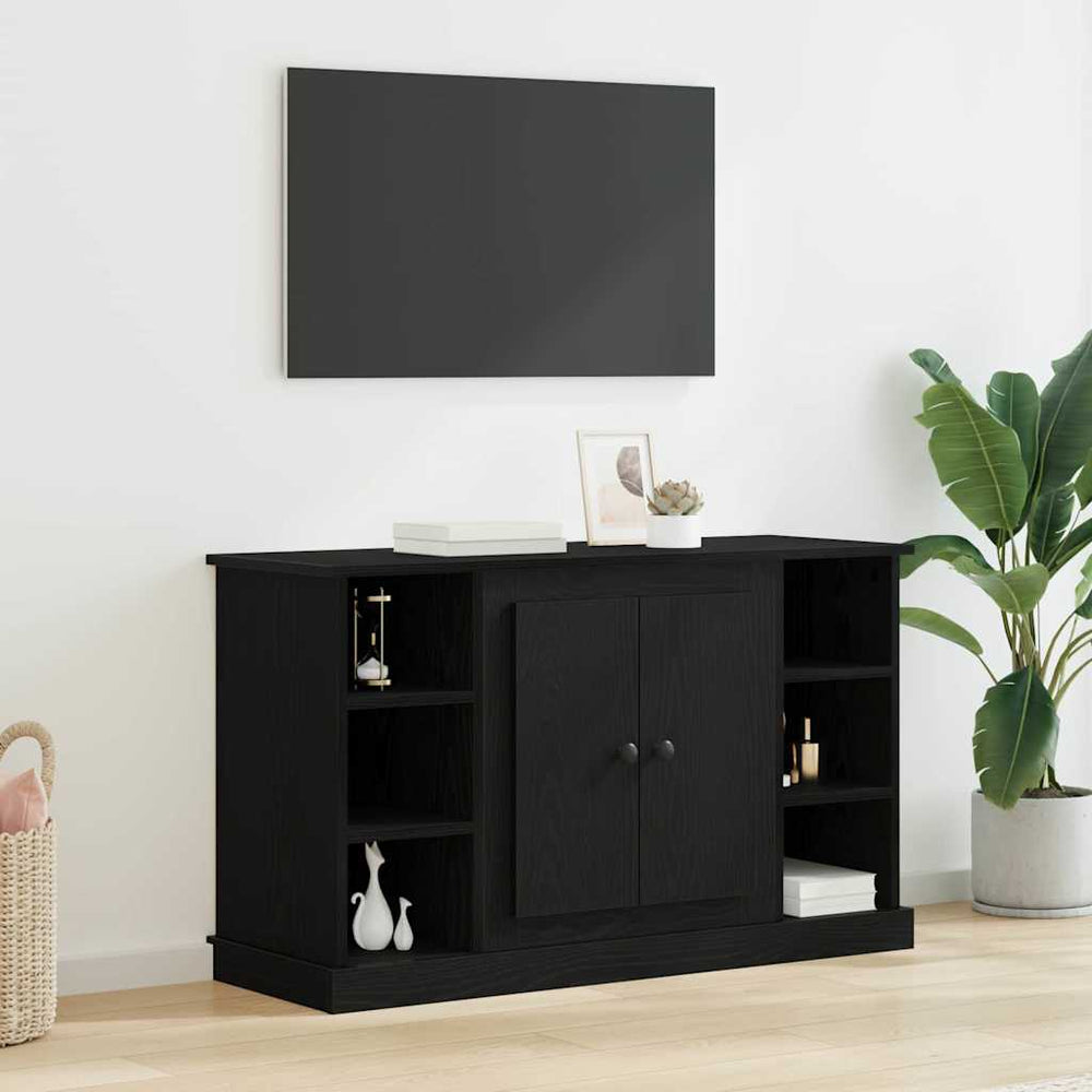 vidaXL Sideboard Black Oak Look 100 x 35.5 x 60 cm Engineered Wood