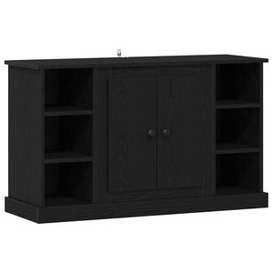 Schwarzes Sideboard Eichenoptik, 100 cm