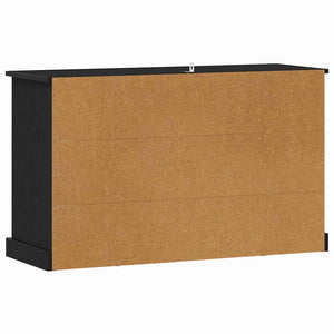 Schwarzes Sideboard Eichenoptik, 100 cm