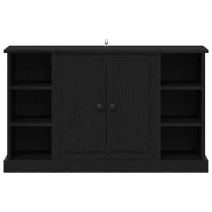 Schwarzes Sideboard Eichenoptik, 100 cm