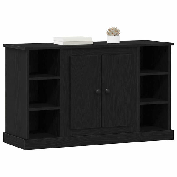 Schwarzes Sideboard Eichenoptik, 100 cm