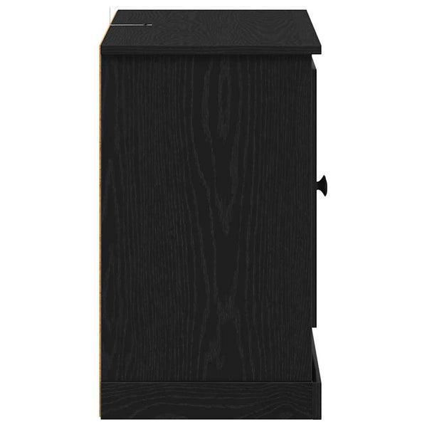 Schwarzes Sideboard Eichenoptik, 100 cm