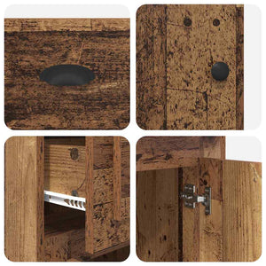 Seitenschrank Altholz 40x50x75 cm