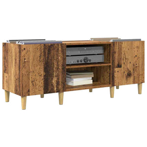 Schallplattenschrank Altholz